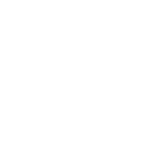 Boho Basement icon for their brand value: intentional impact in the sustainable fashion industry. The icon represents outlines of 3 hearts stacked inside each other.